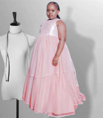 child in a pink dress